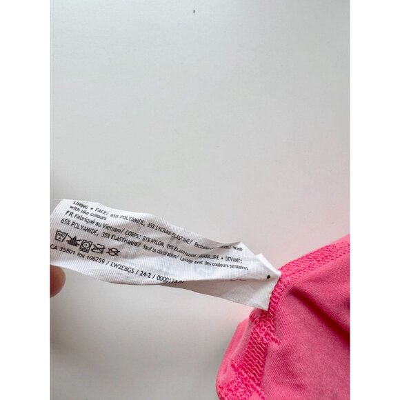 LULULEMON Bend This Scoop And Cross Glaze Pink Sports Bra Tank, Size L/XL - Picture 14 of 15